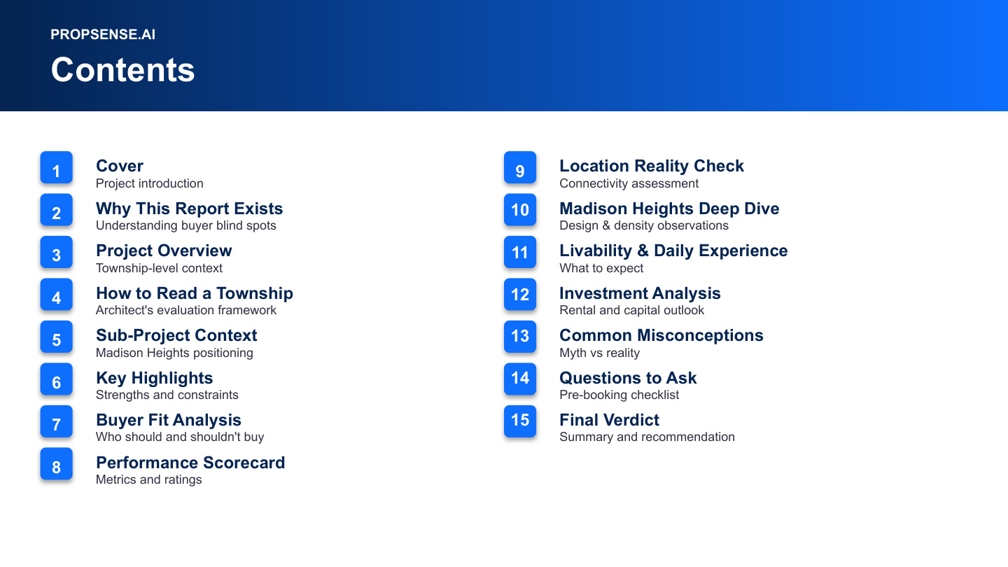 What the Intelligence Report Contains